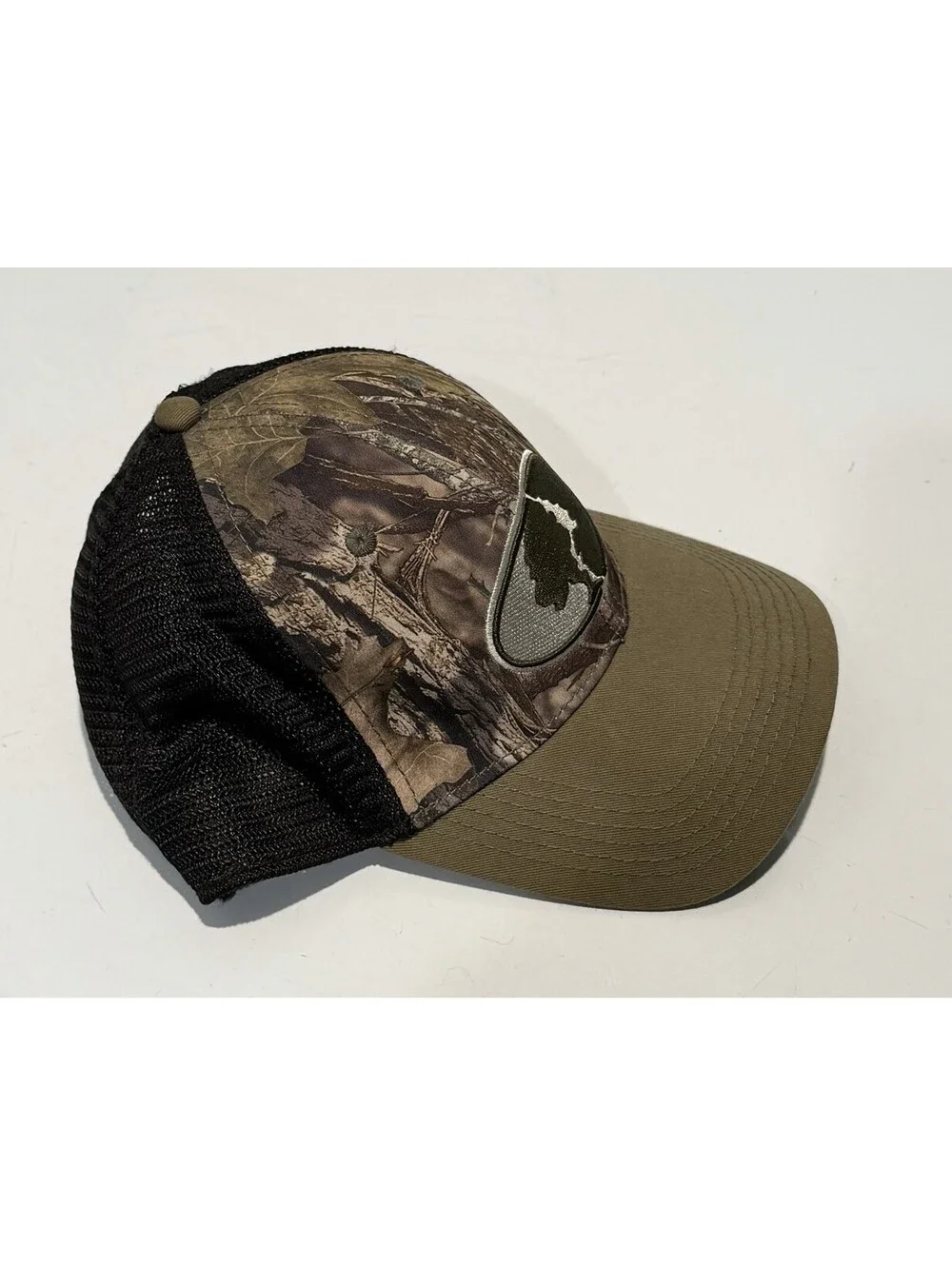 Mens Mossy Oak By Outdoor Cap Size L/XL Baseball Hat Black Mesh Back